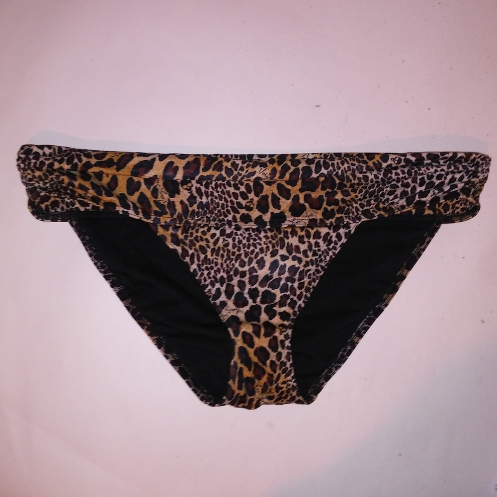 Victoria Secret Swim Bikini Bottom Large Leopard Animal Print 2011 Collection